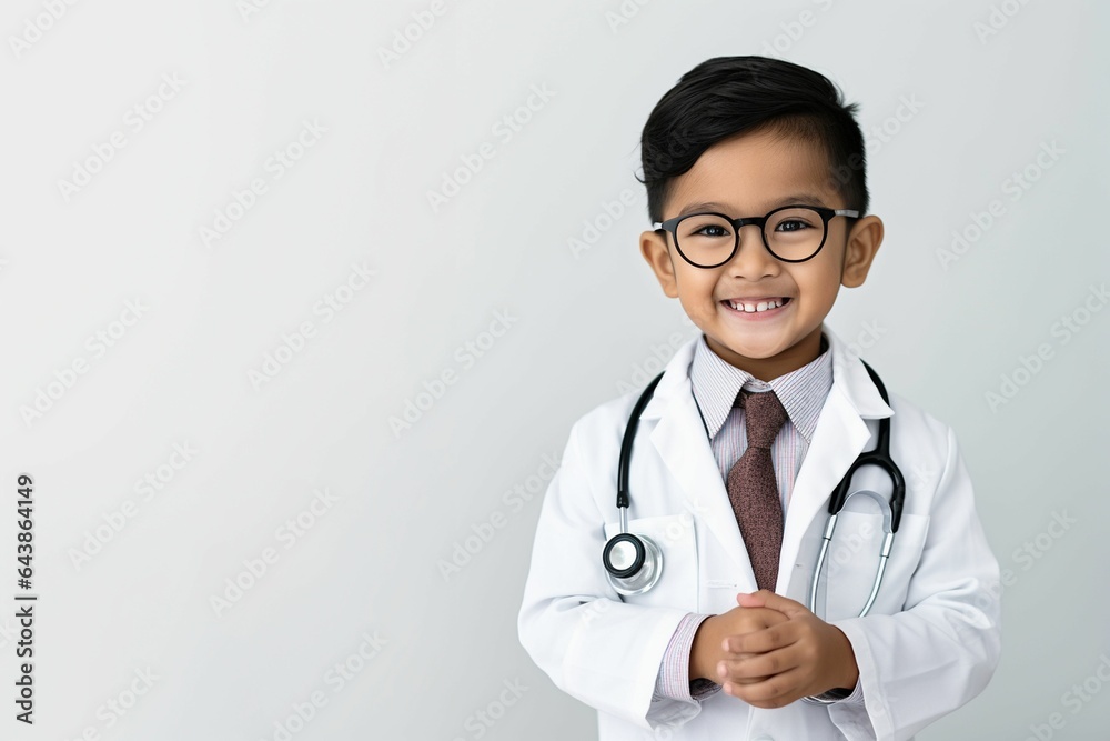 asian little child boy dressed as doctor asian little child boy dressed as doctor