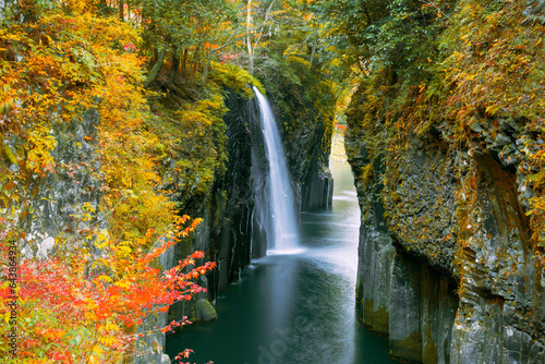 Manainotaki Waterfall of Takachiho Gorge , Japan,Miyazaki prefecture,Nishiusuki District, Miyazaki,Takachiho, Miyazaki photo