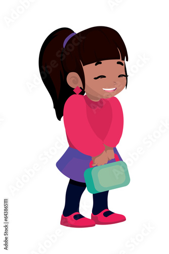 student back to school smiling