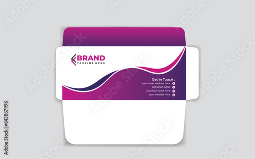 unique business envelope design template