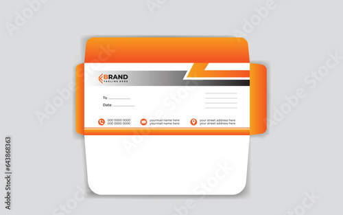 unique business envelope design template