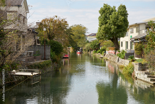 Streetscape of Yanagawa, Japan,Fukuoka Prefecture,Yanagawa, Fukuoka photo