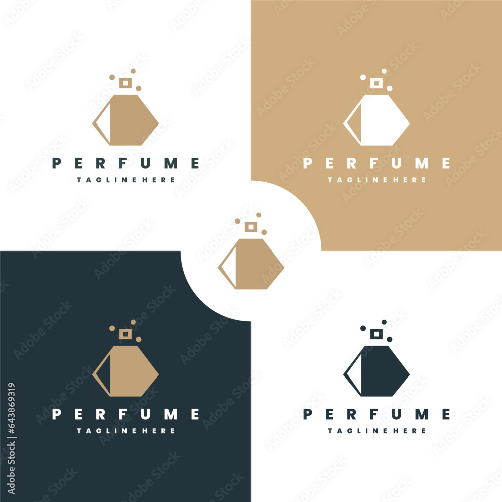 perfume abstract Logo Template Design Vector  Emblem  Design Concept  Creative Symbol  Icon