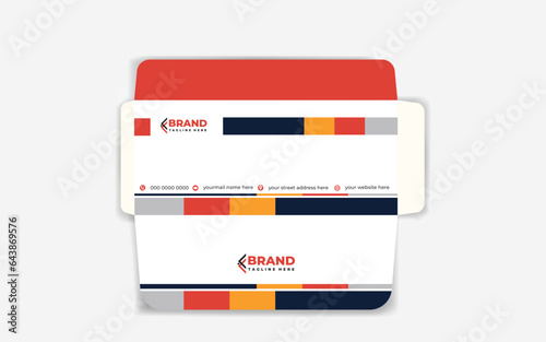 unique business envelope design template