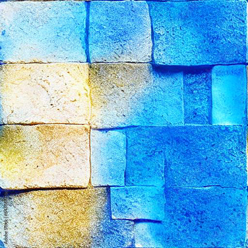 blue wall textured background generated ai