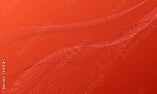orange lines curves waves smooth gradient abstract background