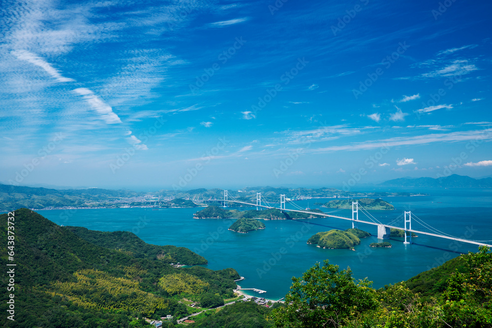 Shimanami Kaido and Seto Inland Sea, Japan,Shikoku,Ehime Prefecture ...