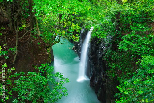 Takachiho Gorge, Manai Waterfall, Japan,Miyazaki prefecture,Nishiusuki District, Miyazaki,Takachiho, Miyazaki