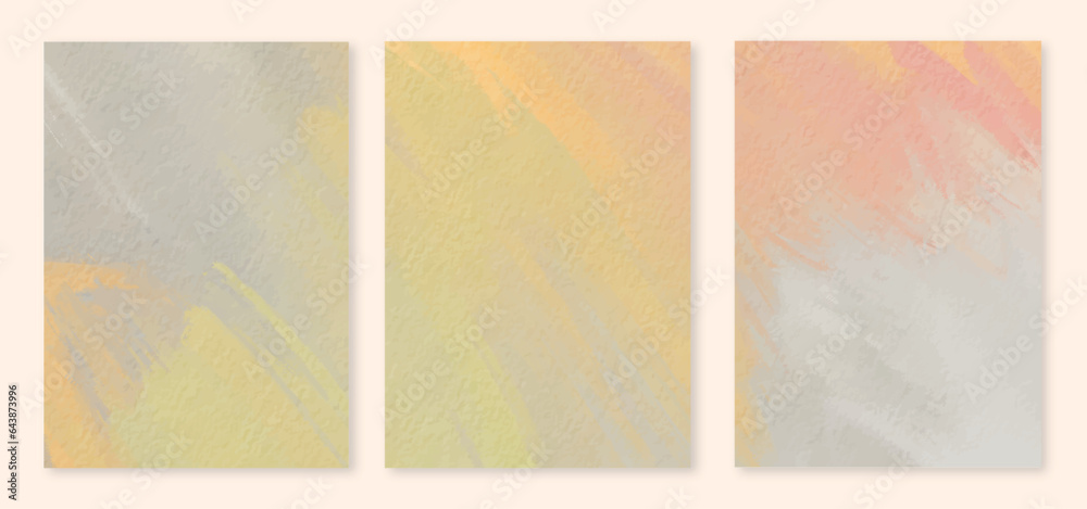 set of abstract watercolor background