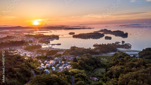 Sunrise in Matsushima, Japan,Miyagi prefecture,Matsushima, Miyagi photo