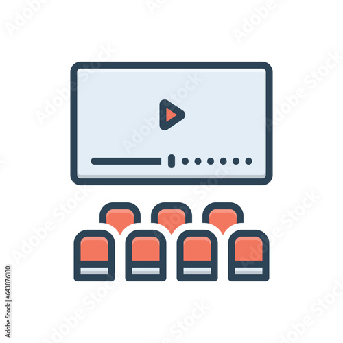 Color illustrationicon for interval 