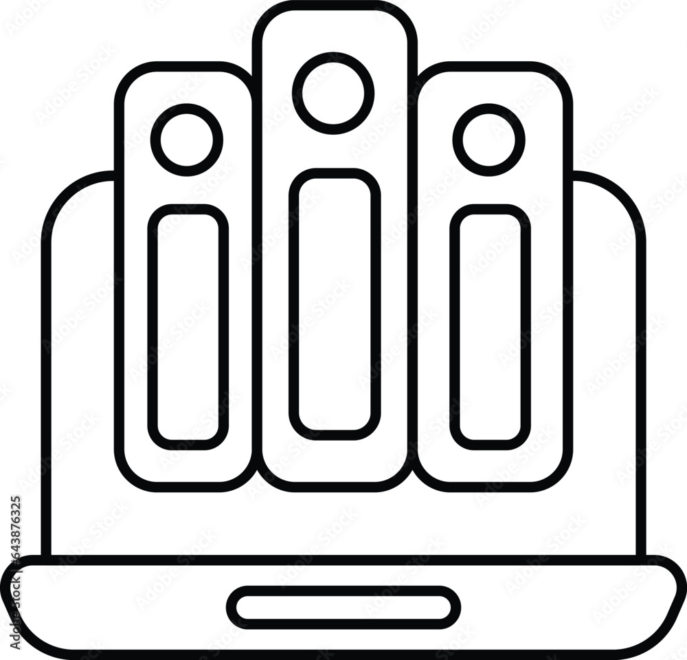 online learn line icon design style online learn line icon design style