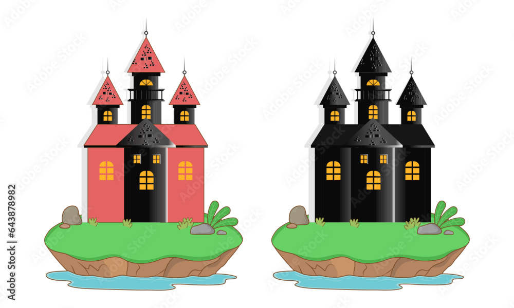 Halloween House Creepy Graphic SVG Design