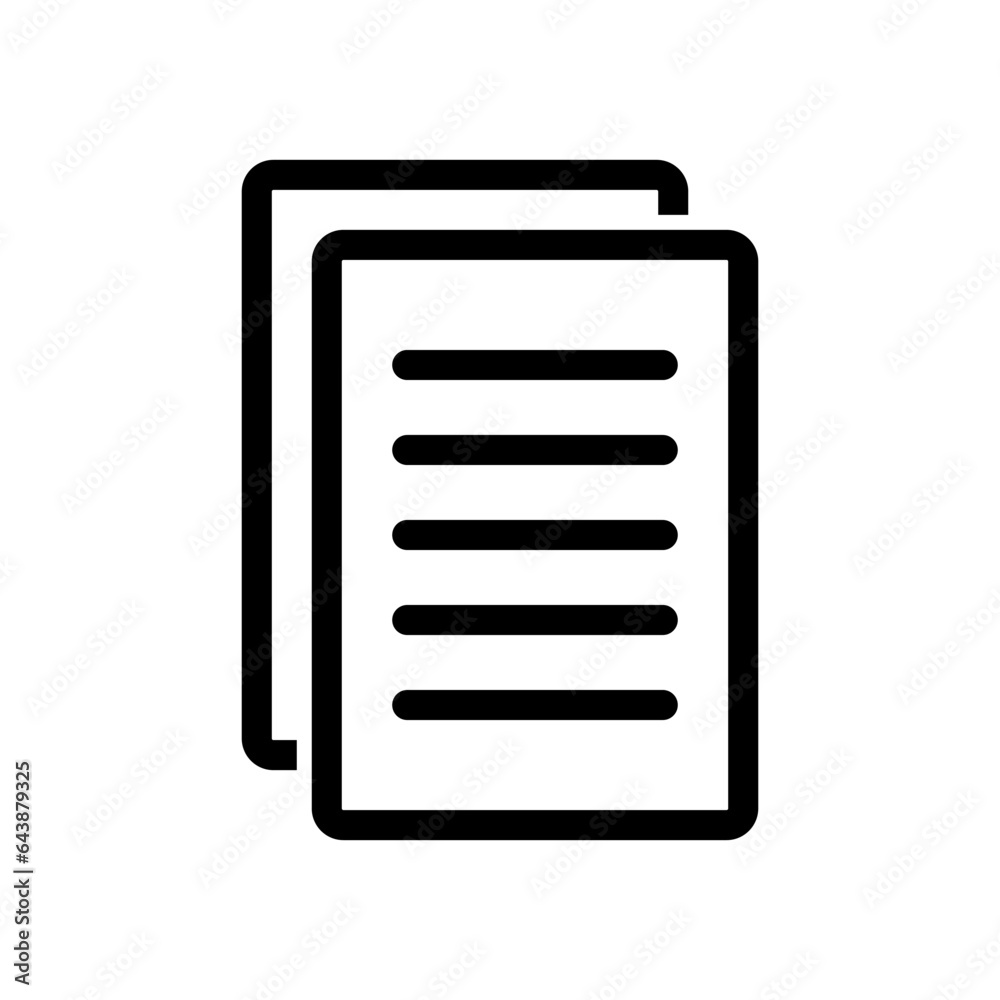 Paper Sheet Icon Vector Symbol Design Illustration EPS 10 Paper Sheet Icon Vector Symbol Design Illustration EPS 10
