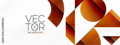 Abstract masterpiece formed by delicate interplay of circles, squares, and triangles. Geometric elements converge in harmonious chaos, evoking sense of modern creativity. Symphony of shapes