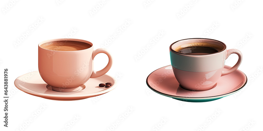 Cup of coffee on a transparent background Cup of coffee on a transparent background