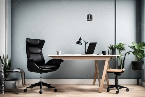 modern office interior 4k HD quality photo.  © AI artistic beauty
