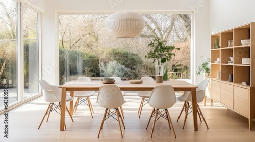 Simplicity and Warmth  A Scandinavian-inspired Dining Oasis. Generative AI 2