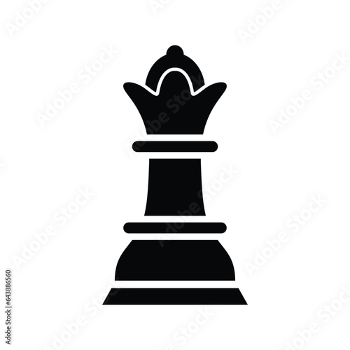Game chess queen vector icon