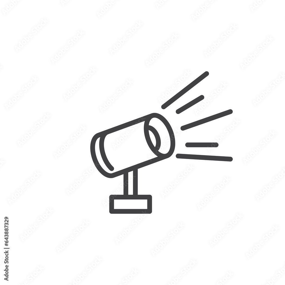 Spotlight line icon Spotlight line icon