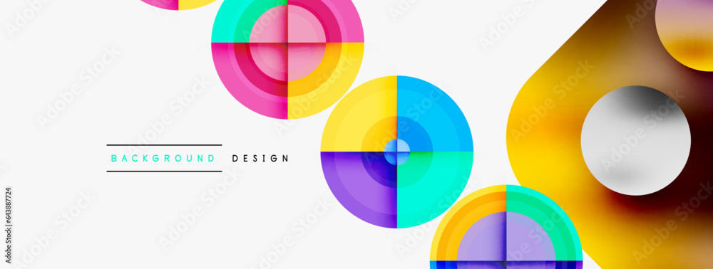 Circle pattern background. Abstract backgrounds bundle for wallpaper, banner, background, landing page, wall art, invitation, prints, posters