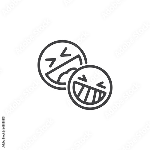 Comedy show line icon