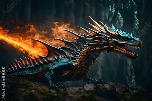 dragon in the night © qaiser