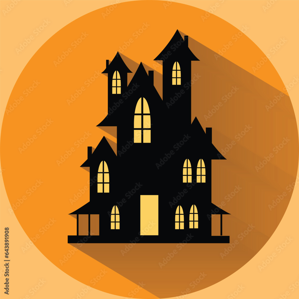 halloween house with bats