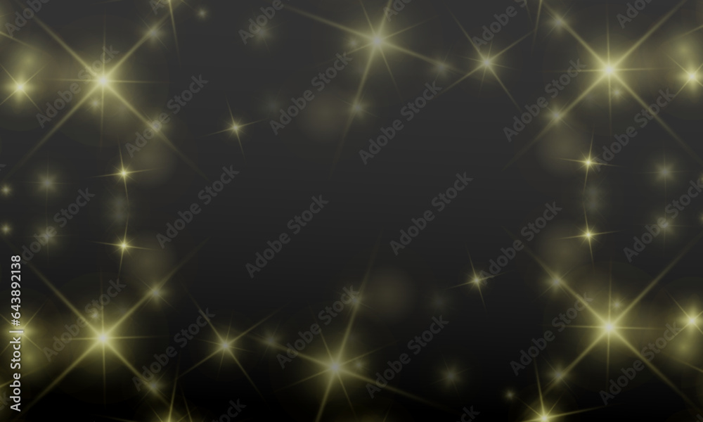 Black gold glitter background Vector design. Stock Vector | Adobe Stock