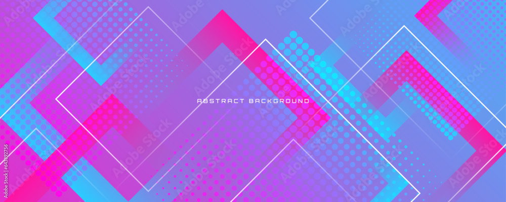 Nested Background Design Colorful geometric abstract background overlap layer on bright space ...