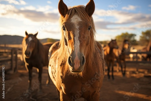 horse portrait close up