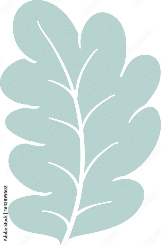 Fototapeta premium Hand drawn autumn bright leaves decoration