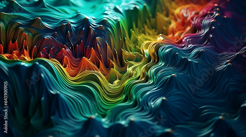 abstract colorful natural background 3d rendering © pjdesign
