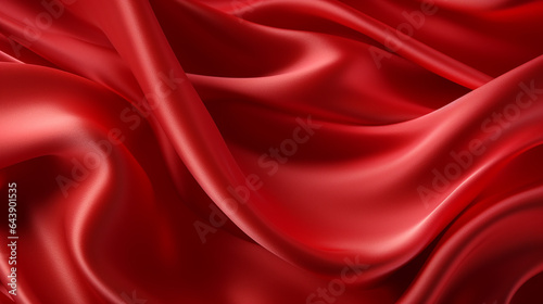 red silk background 3d rendering