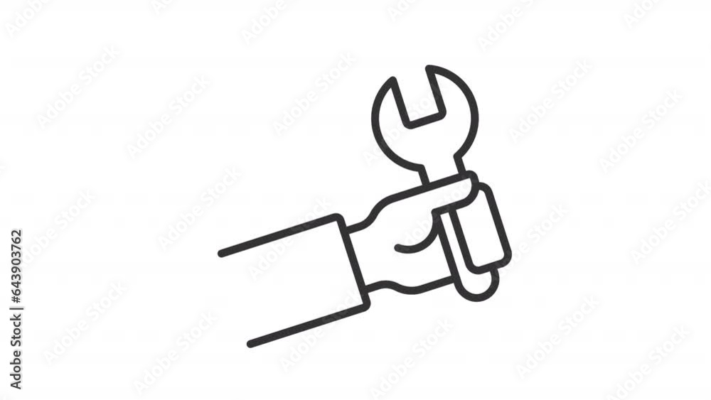 Black thin line animation of repairman, HD video with transparent background, seamless loop 4K video representing ventilation. Black thin line animation of repairman, HD video with transparent background, seamless loop 4K video representing ventilation.
