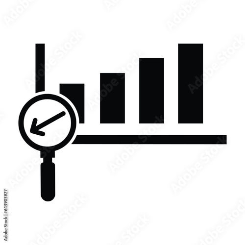 Search analytics, search, data icon