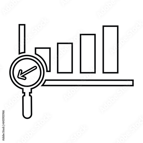 Search analytics, search, data icon
