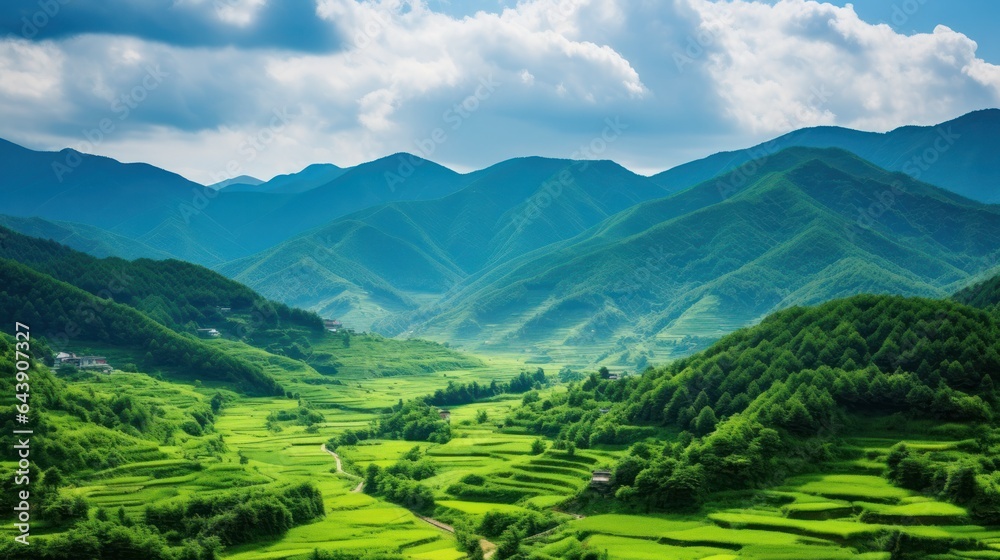 Lush Landscape of South Korea