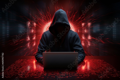 concept of cyber security vesus cyber attack/hacker