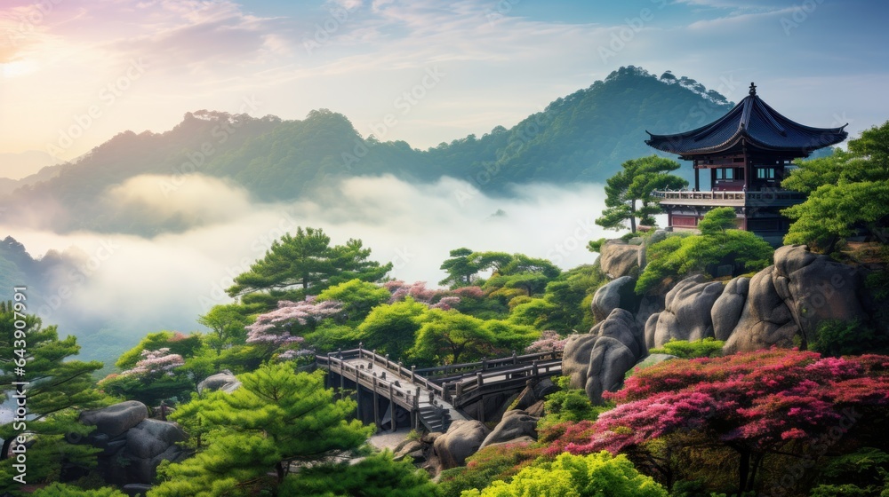 Lush Landscape of South Korea