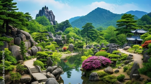 Lush Landscape of South Korea photo