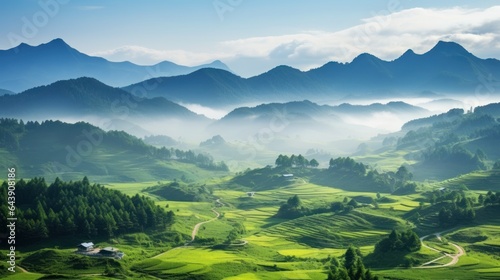 Lush Landscape of South Korea