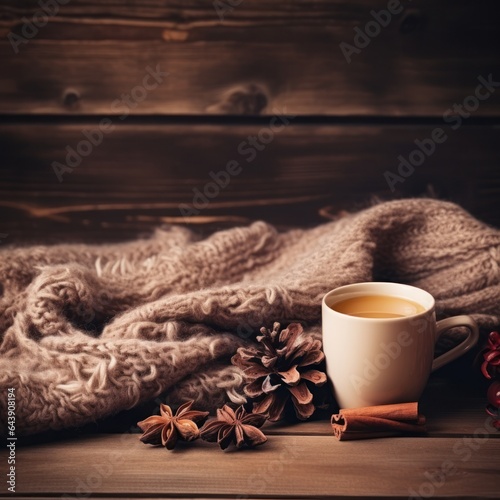 Christmas winter cozy background