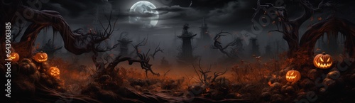 Halloween spooky background © olegganko