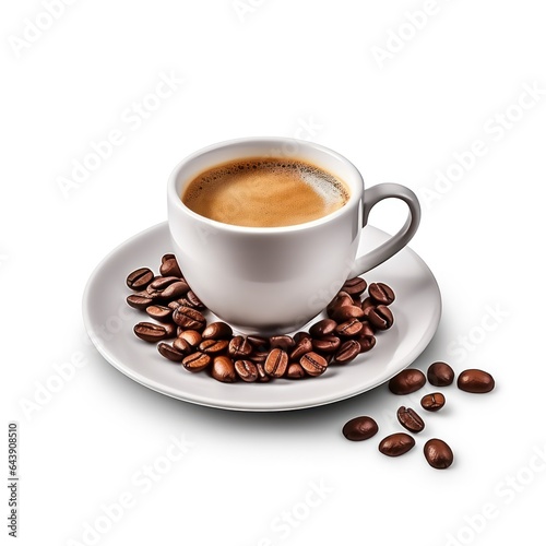 Cup of coffee isolated