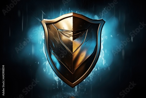 Blue digital shield