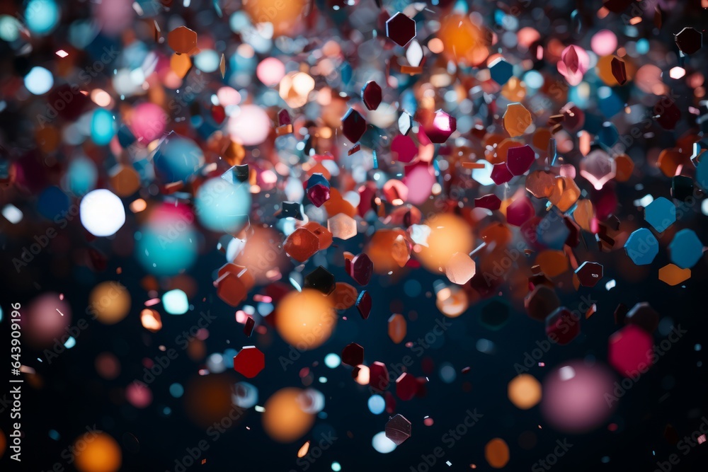A vibrant overlay of scattered confetti, perfectly capturing the spirit of jubilation for birthdays, New Year's festivities, and celebratory moments.

