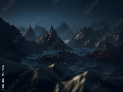 Sea in the Dark Night