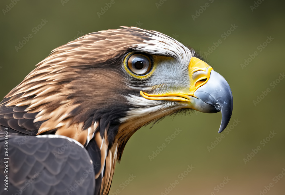 Flying bald eagle. Generative AI Flying bald eagle. Generative AI