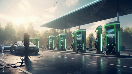 The charging station of the future for the environment and save the planet.